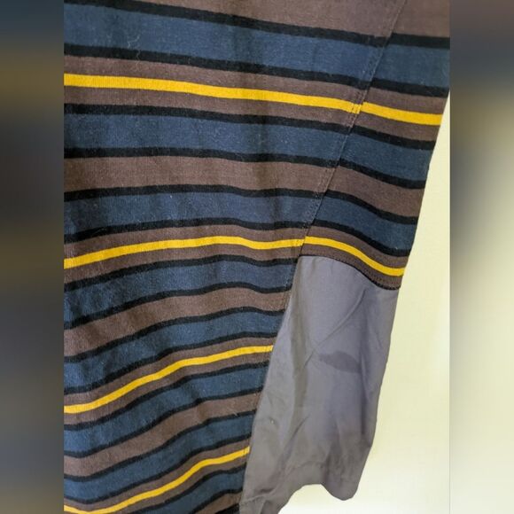 Marni Logo Italian Striped Brown Yellow Men's T-Shirt 50 (Estimated L Large) - Picture 4 of 8